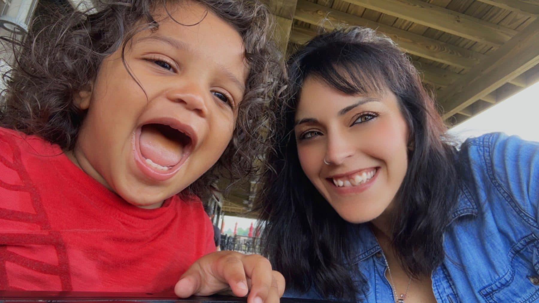 Jessica and one of her three boys